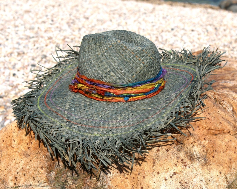 Women/'s Crushable Packable Wide Brim Straw Floppy Hat Ribbon SPF50 Beach Natural