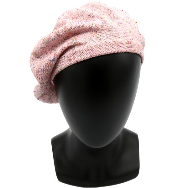 Béret d’été, Chapeau béret pour femme en tricot, Béret slouchy, Mode de printemps, Accessoire de printemps, Chapeau de perte de cheveux Chapeau de chimio