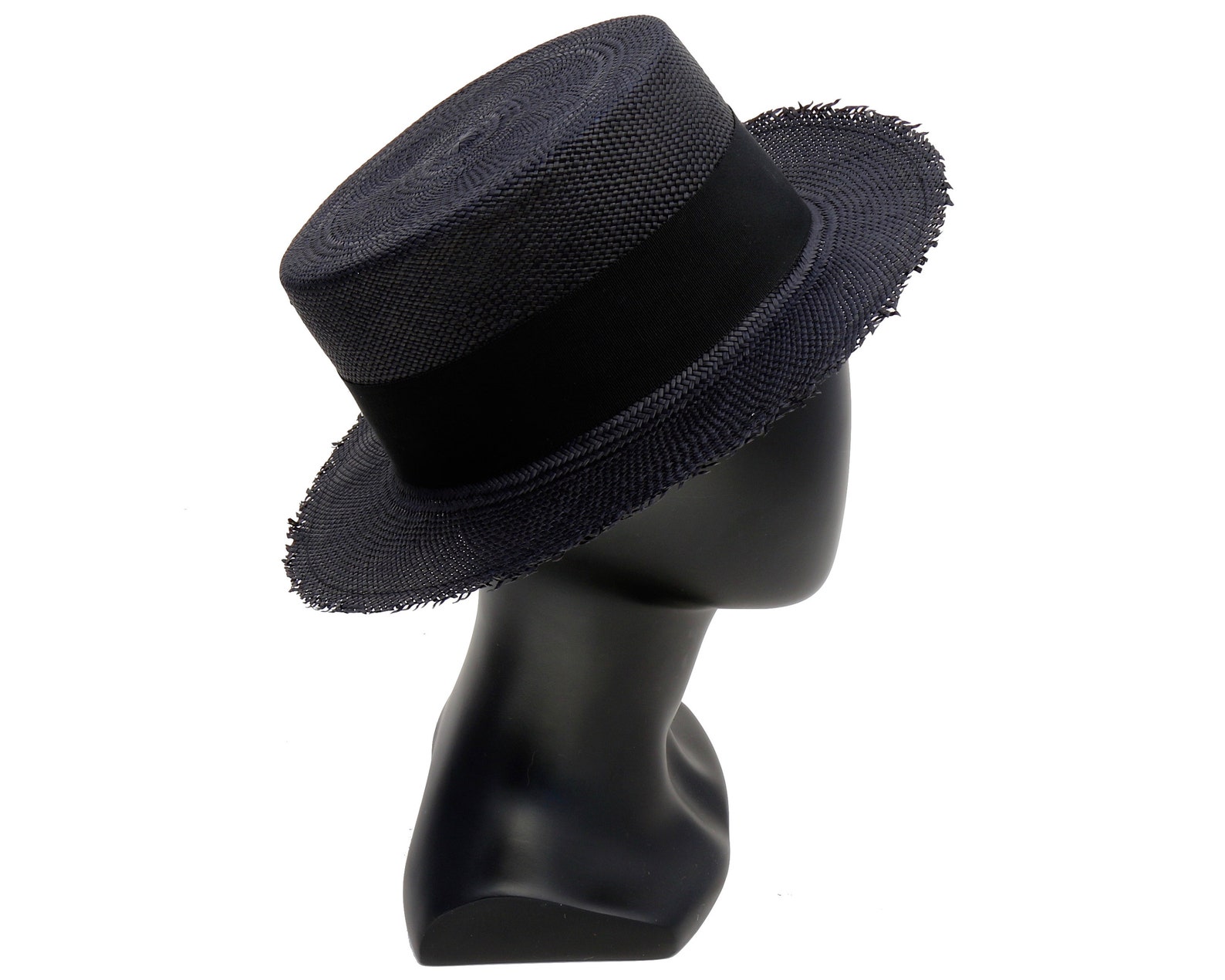 Gaucho Hat Black Straw Gaucho Spanish Hat Panama Boater Hat Etsy