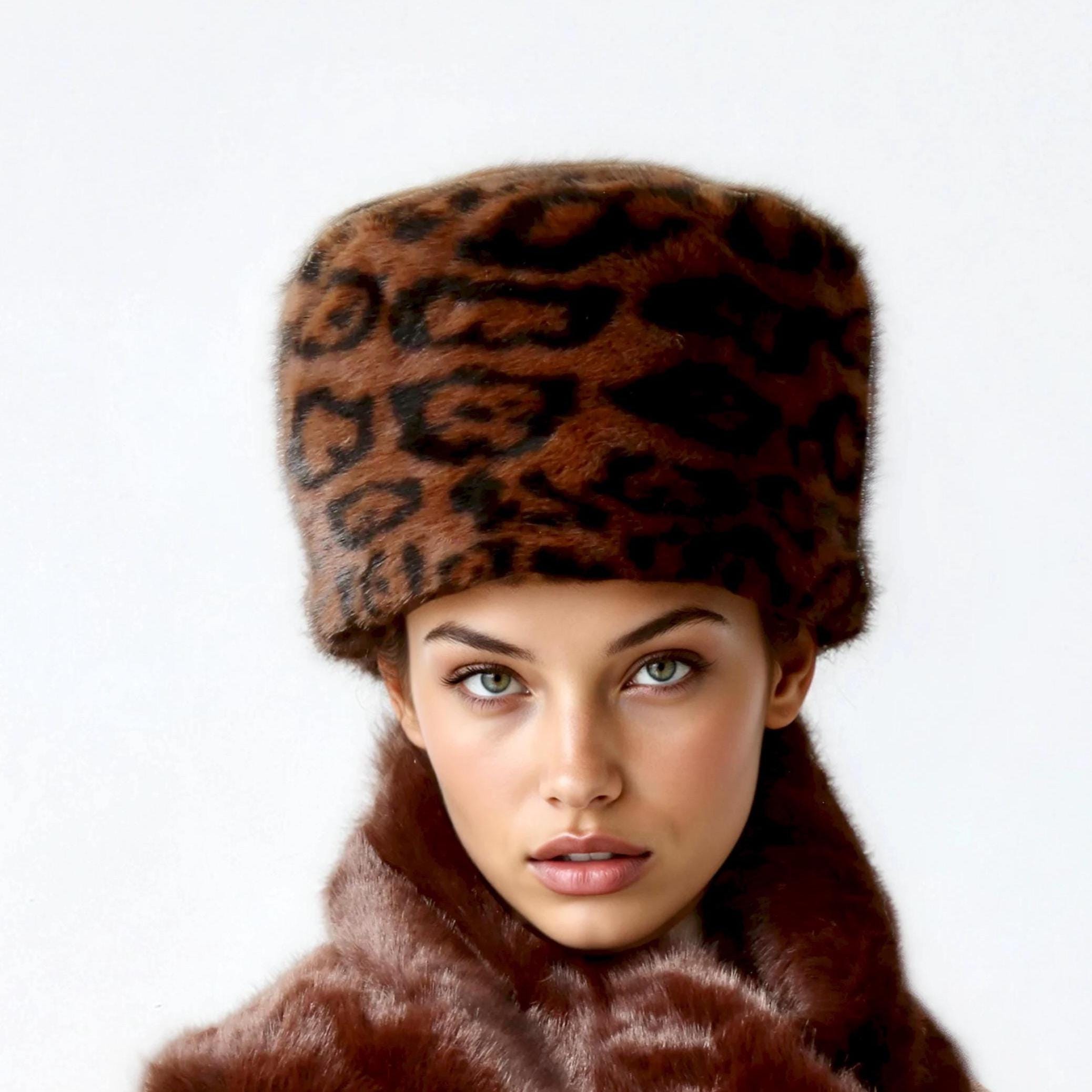 Leopard Russian Hat - Etsy
