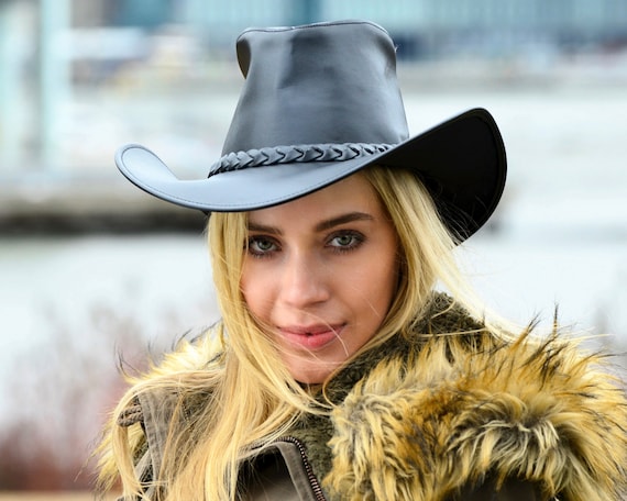Sombrero vaquero de negro para mujer sombrero - Etsy