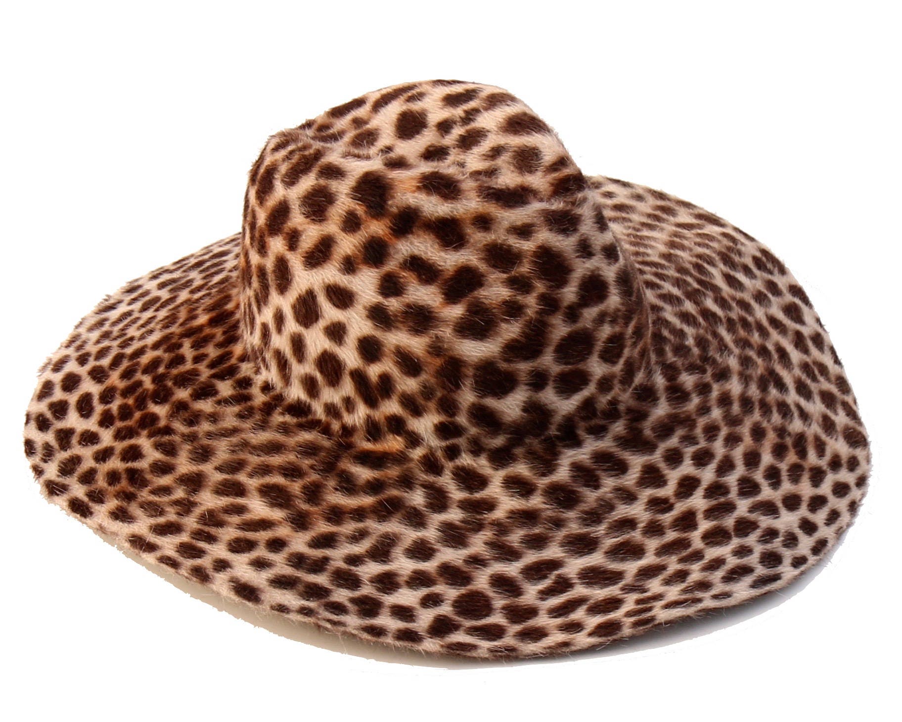 Wide Brimmed Hat Women's Floppy Hat Animal Print Festival Etsy