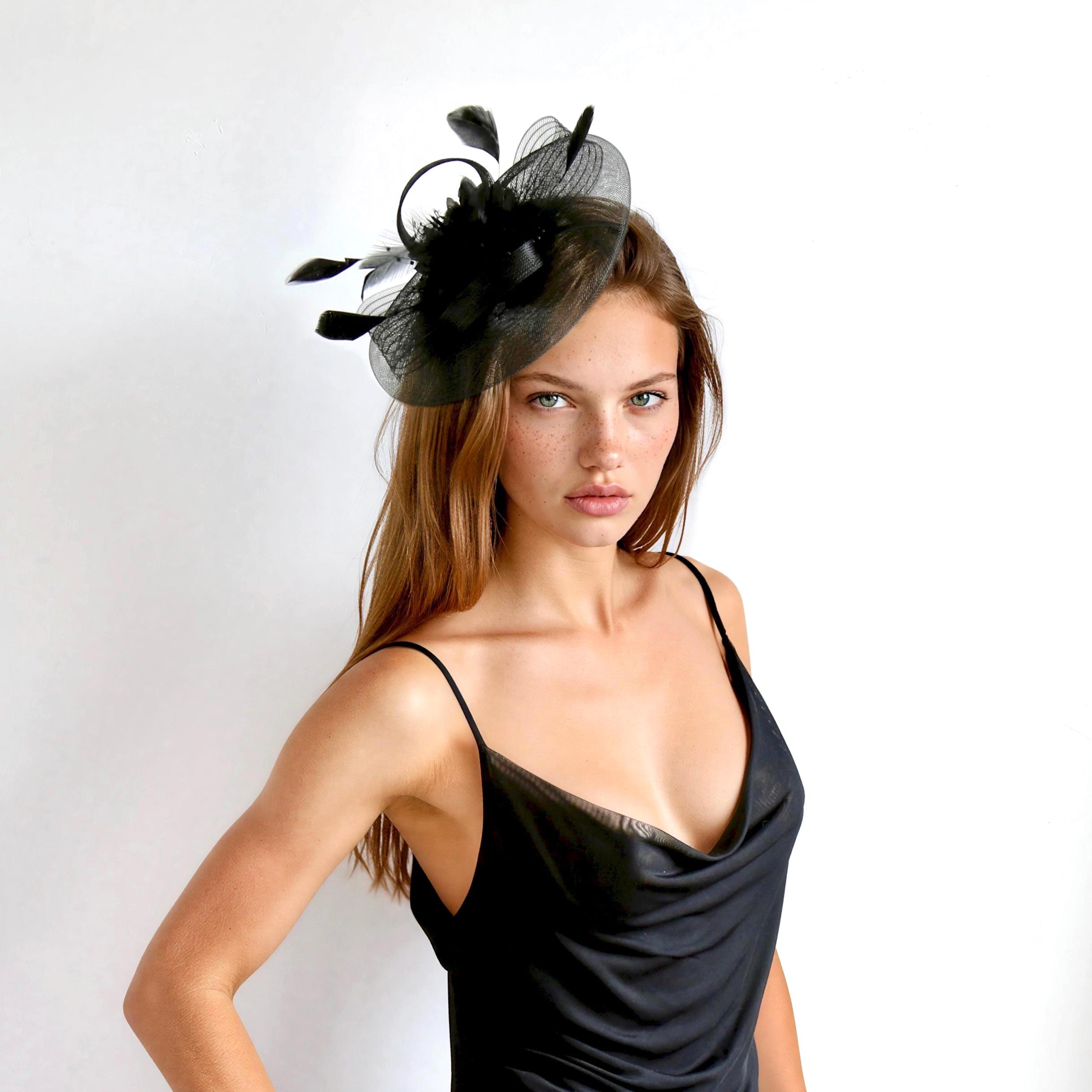 Black Gold Fascinator - Etsy display picture 1