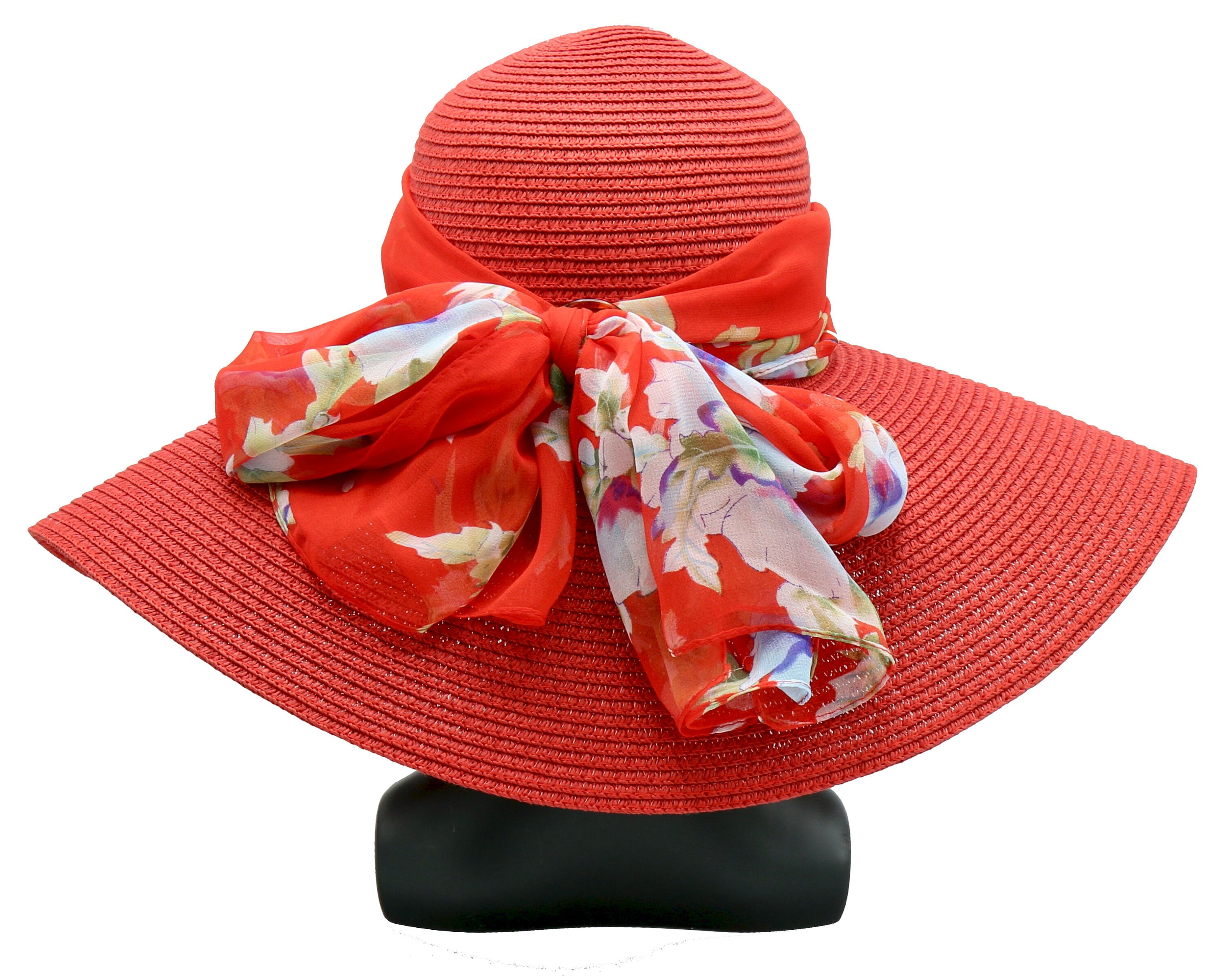 Red Hat Wide Brim Sun Hat Summer Hat 