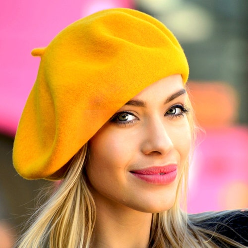 Beret Hat Wool Beret Tam French Beret 