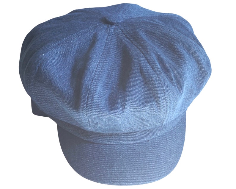 Men's Newsboy Cap, Denim Apple Cap, Hippie 1970s 1960s Cap, Flat Cap, Baker Boy Cap, Spring Accessories, Fall Accessories, Men's Summer Hat Light Blue