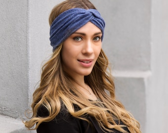 Cashmere Knit Headband, Soft Ear Warmer