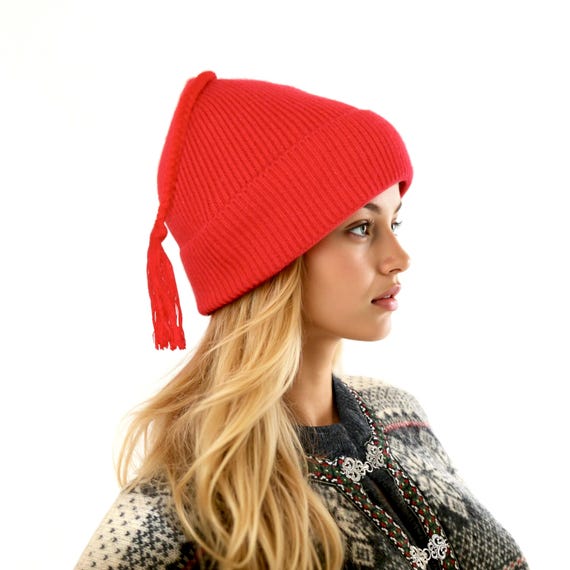 Melt The Ice Hat, Red Knit Protest Hat