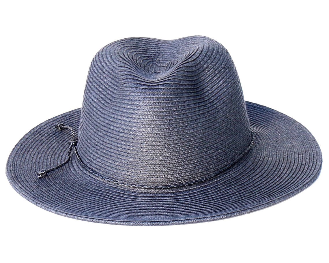 SPF Sun Hat Women's Straw Hat Wide Brim Fedora Black Hat | Etsy