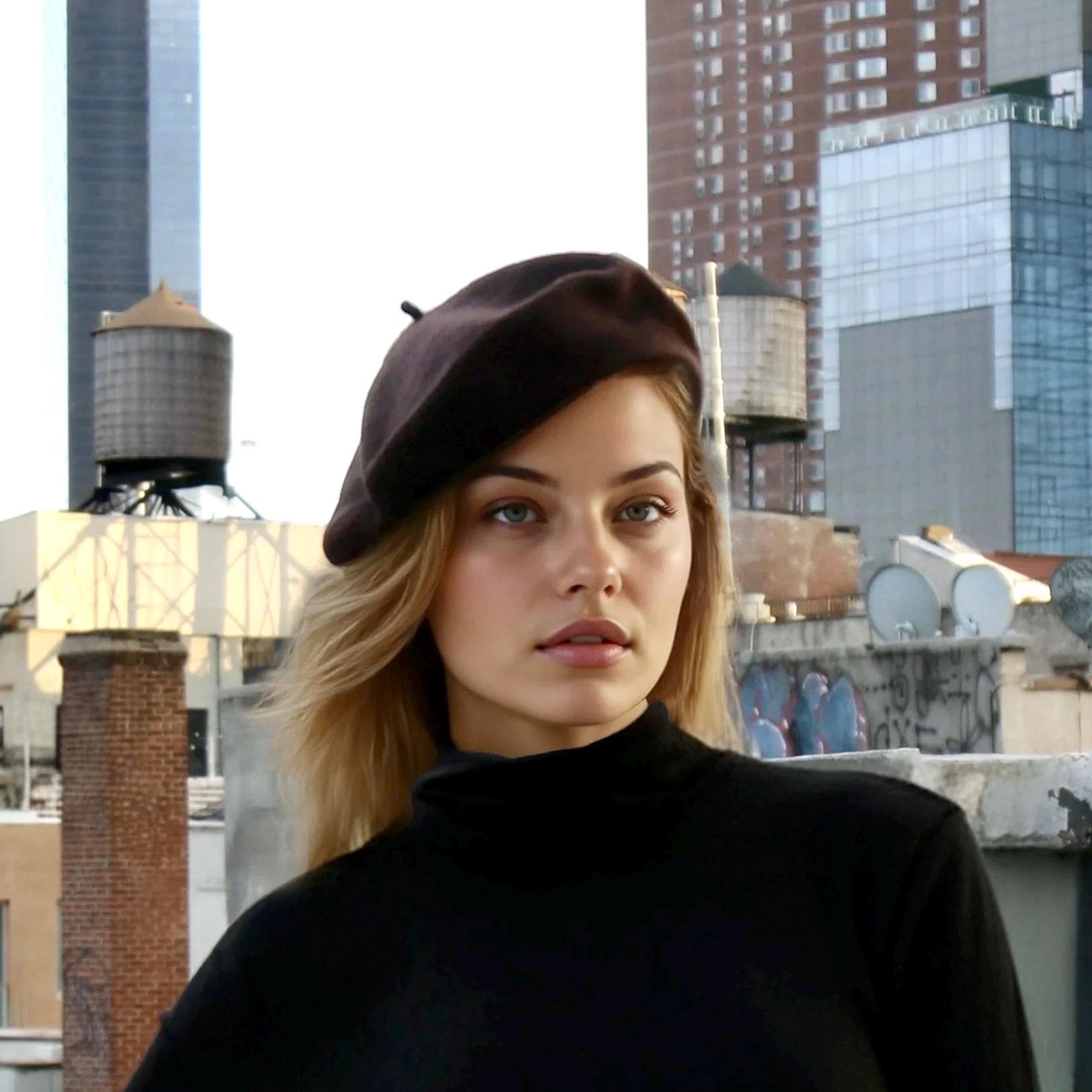 リアルマッコイズ　ベレー　WOOL BERET 美品 希少　黒 Black Wool Mini Beret: 1940s Style Basque Hat - Etsy