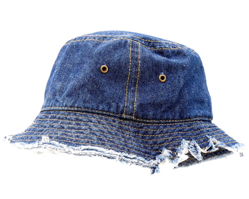 Women's Bucket Hat Denim Hat Fall Fashion Frayed Etsy Australia