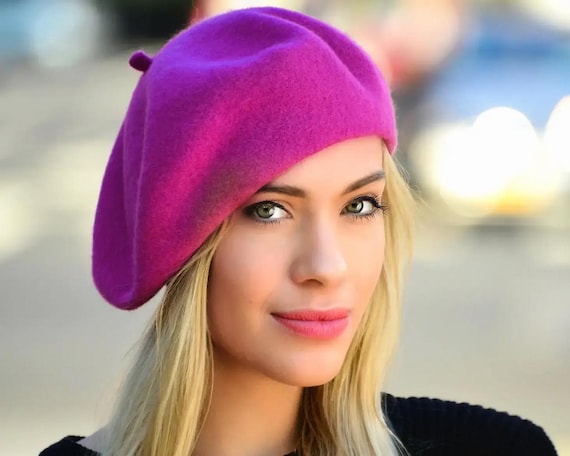 Wool Knit French Beret - Spring Fashion, Warm Winter Hat
