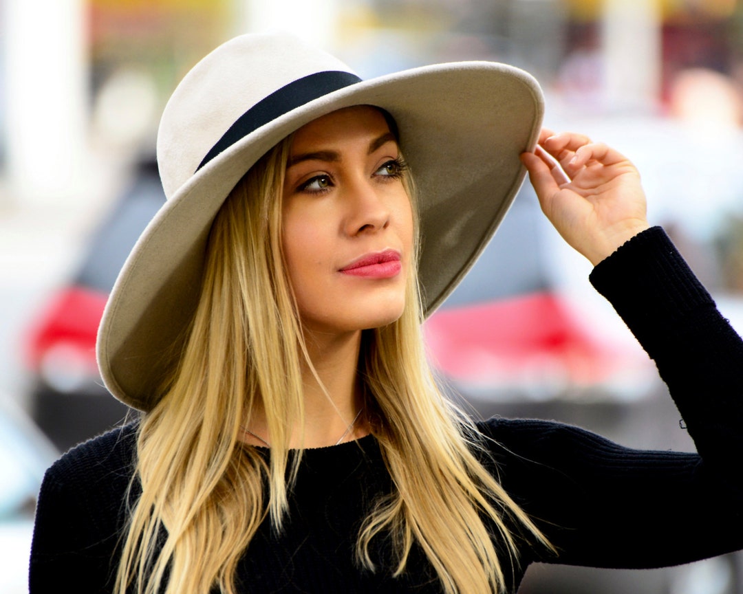 Wide Brimmed Fedora Hat Women's Hat Fall Fashion Fall - Etsy UK