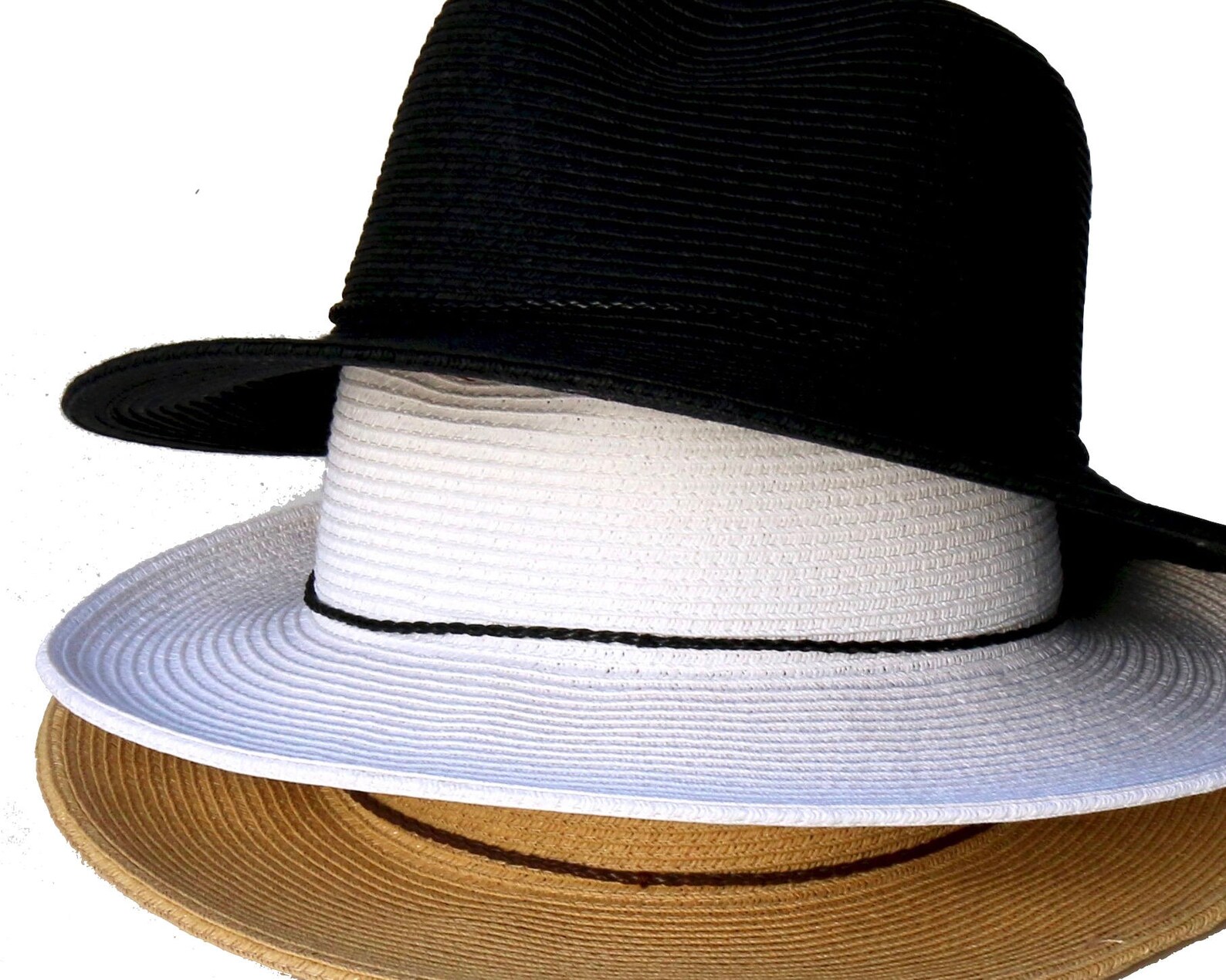SPF Sun Hat Women's Straw Hat Wide Brim Fedora Black Hat Etsy