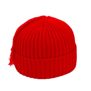 Melt The Ice Hat, Red Knit Protest Hat Rosso