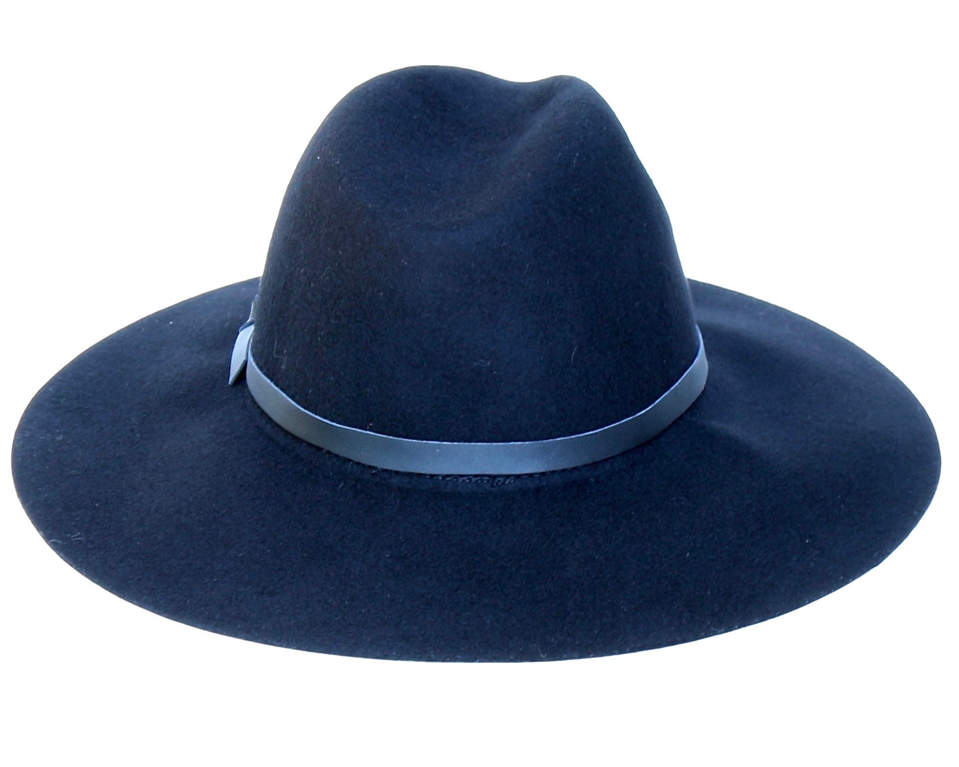 Wide Brim Wool Felt Hat: Black Floppy Hat - Etsy