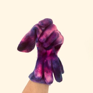 Knit Cashmere Wool Blend Gloves: Soft Winter Mittens image 10