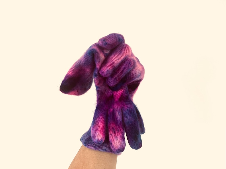 Knit Cashmere Wool Blend Gloves: Soft Winter Mittens image 10