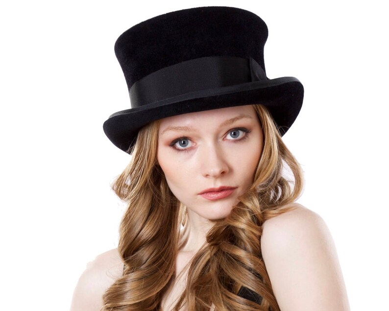 Top Hat Black Top Hat Victorian Riding Hat Coachman's Hat | Etsy