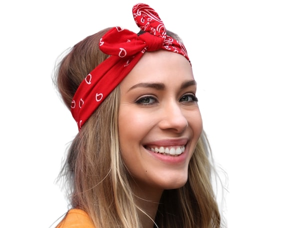 Elastico per capelli bandana per donna, fascia Paisley, fascia elastica,  accessorio per capelli per donna, fascia per capelli da ragazza -   Italia