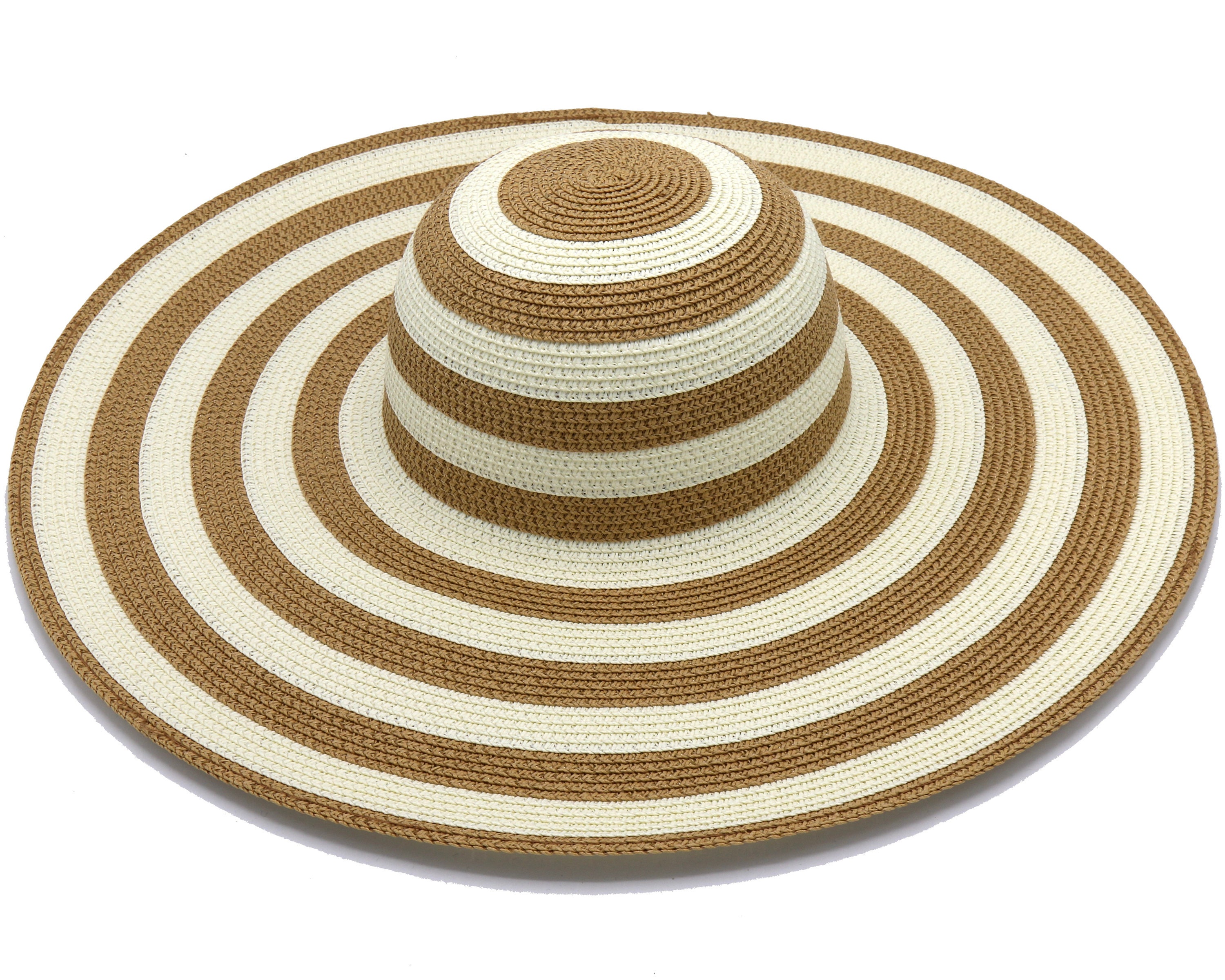 Striped Straw Sunhat, 6 Inch Brim - Etsy