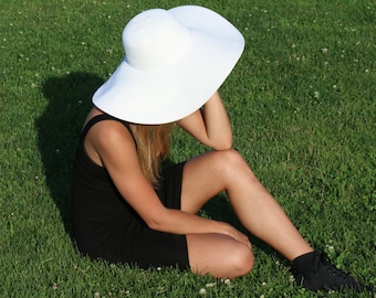 Sunhat Wide Brimmed Hat Sun Shade Hat SPF 50 Sunblock Extra Wide Brim Crushable Hat Travel Hat Straw Fedora Beach Hat Festival Sunhat