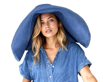 Strohhut mit breiter Krempe, Kentucky Derby Stil, Gartenparty Zubehör