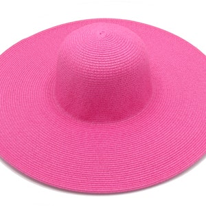 Giant Brim Hat, Straw Hat, Women&#39;s Hat, Floppy Beach Hat, Summer Hat, Crushable Hat, Colorful Sun Shade Hat, Women&#39;s Gift