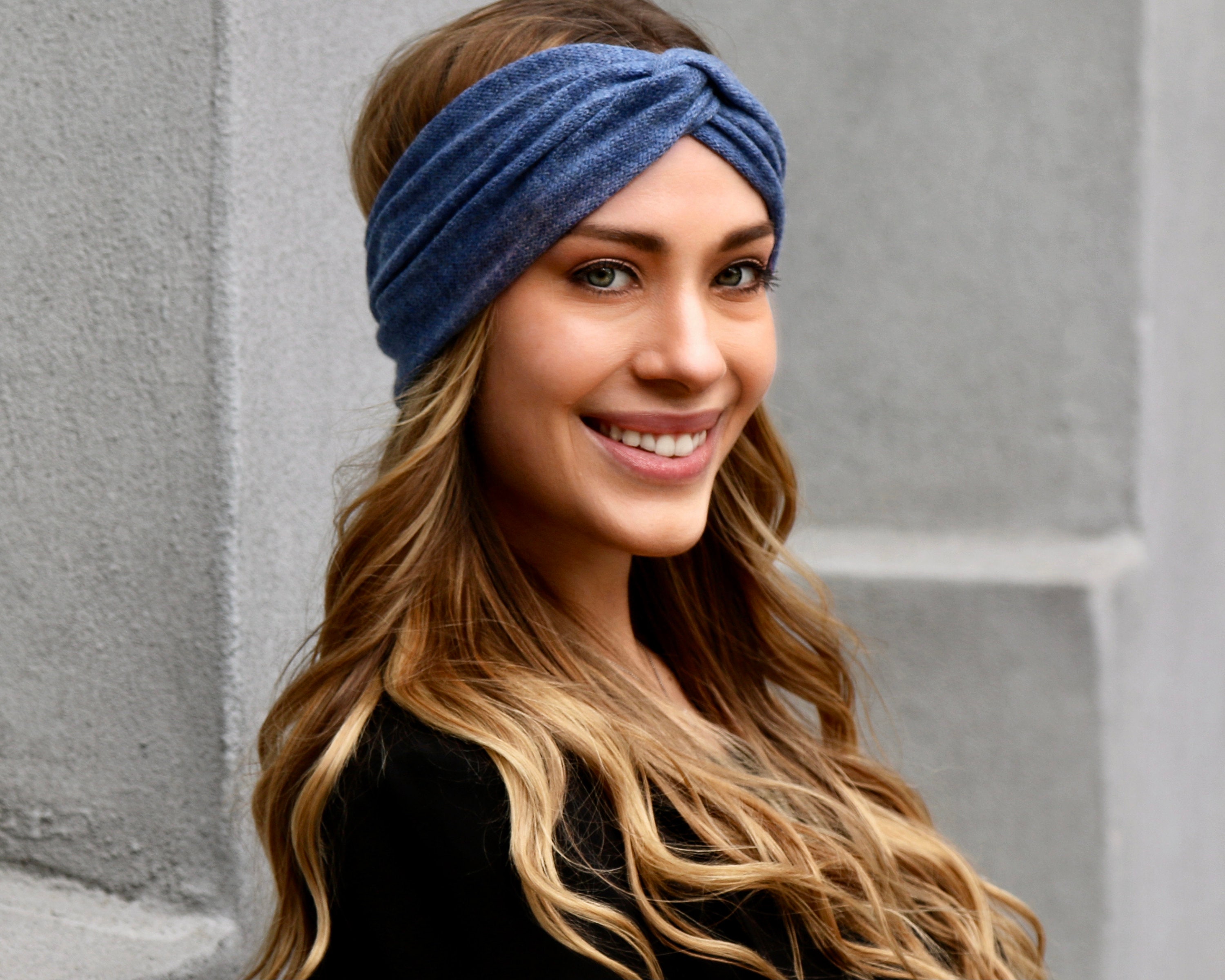Authentic Cashmere Winter Headband Cashmere Ribbed Headband main image 4