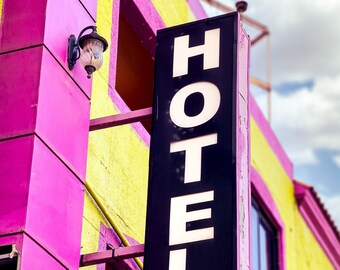 Hotel Sign - Ensenada, Mexico - Travel Photography