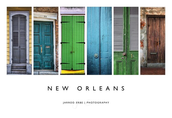 Nola Doors Poster New Orleans Wall Art Home Decor