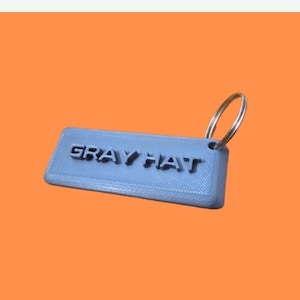 Grey Hat Keychain