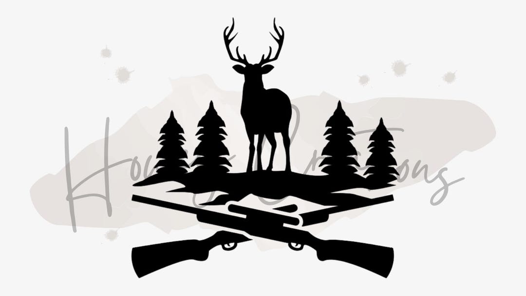 Buck Scene Vinyl Decal - Etsy