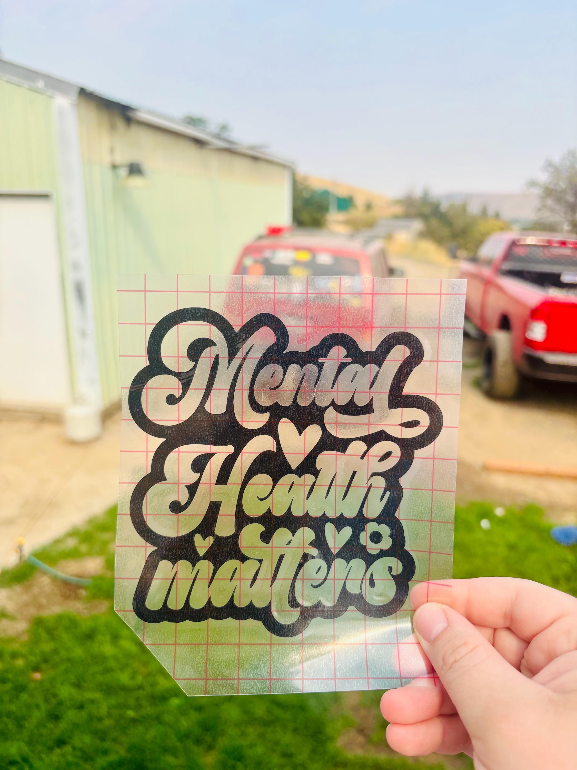 Mental Health Matters Vinyl Decal - Etsy Canada