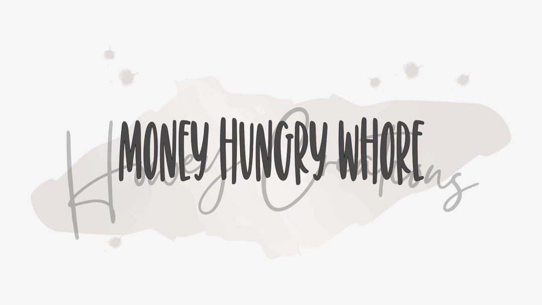 Money Hungry Vinyl Decal - Etsy