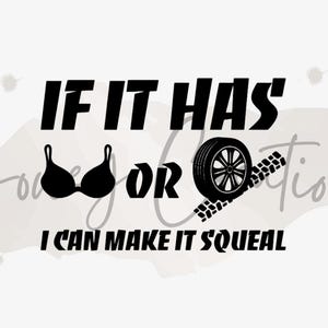 Calcomanía de vinilo "Puedo hacerlo chirriar"