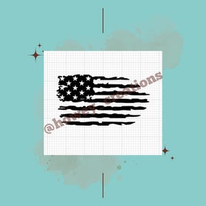 Distressed Flag Vinyl Decal