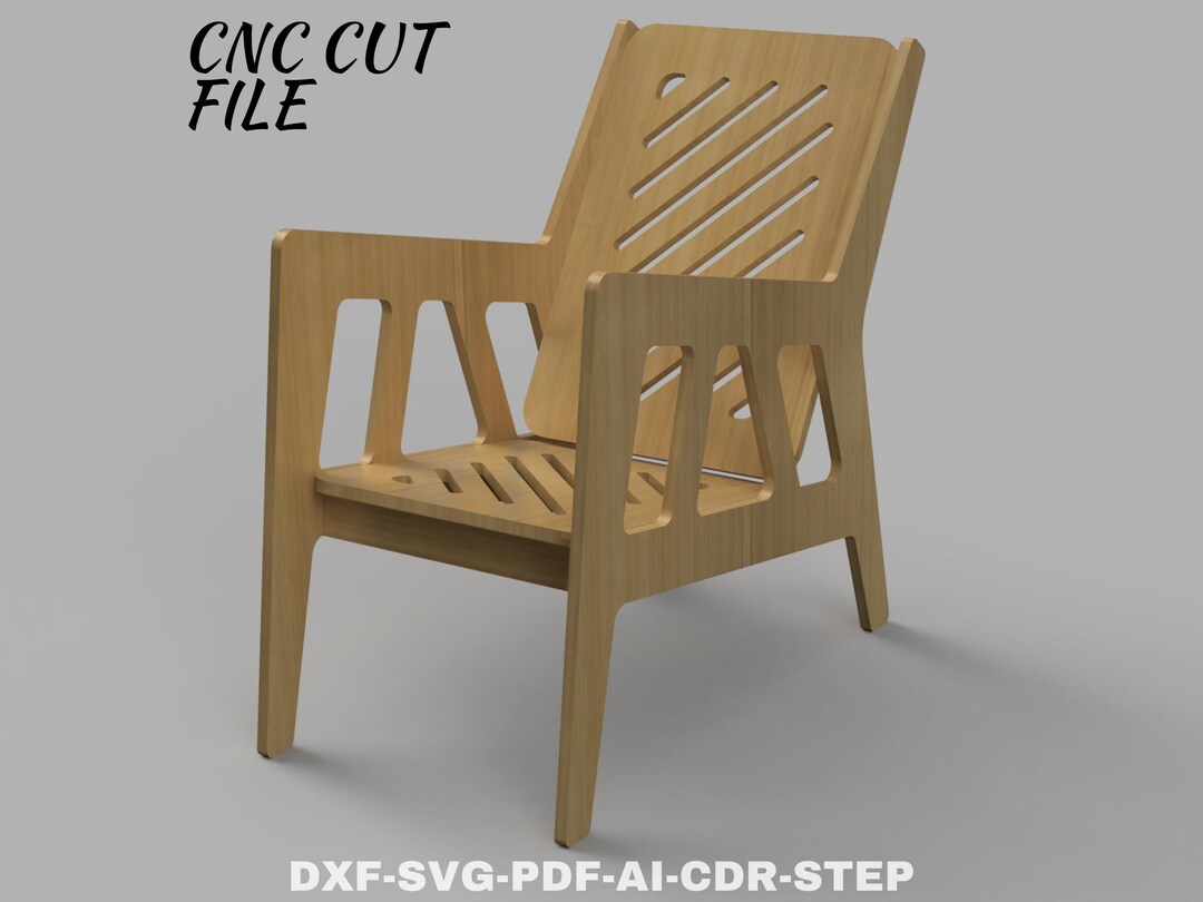 Chair Files Scandinavian Chair CNC File, Plywood Furniture (digital Download) - Etsy