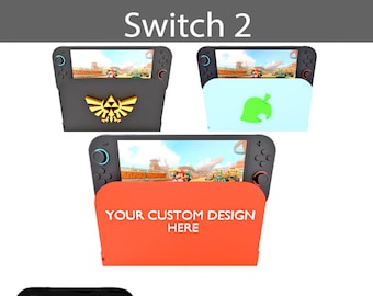 Custom Switch 2 Dock Cover – Personalized Switch 2 Dock Sock, Logos Design, Case or Sleeve – Add Name, Text, Logo!