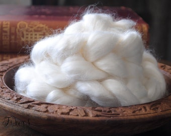 Bamboo Viscose Roving Undyed Combed Top for Felting or Spinning Cellulose Vegan Fiber