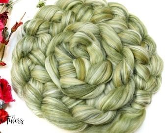 Scotland Merino Wool Roving: Tussah Silk Fiber for Spinning & Felting