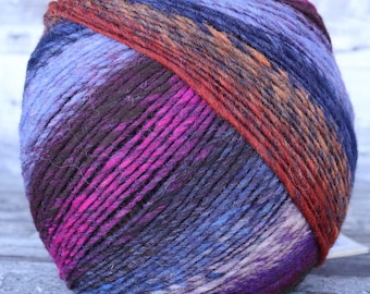 Noro Ito Yarn – 100% Wool Worsted Weight, 200g/437 yds, Self Striping Gradient Yarn for Knitting, Crochet, Weaving Color 39