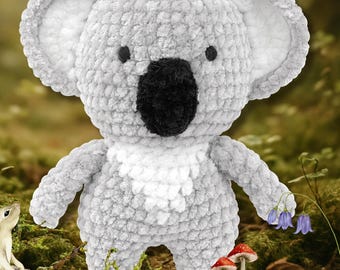 Kit de ganchillo LULU el Koala – Kit de amigurumi de koala de LYKKE Amitami, kit de ganchillo DIY para principiantes, set completo, regalo para creadores.