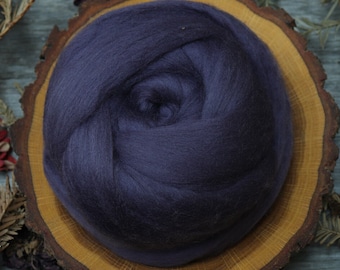 Lana merino Plum peinada, para hilar, fieltro nuno y tejer - 2 oz