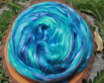 NEPTUNE Bamboo Viscose Roving Combed Top for Felting, Blending or Spinning Cellulose Vegan Fiber