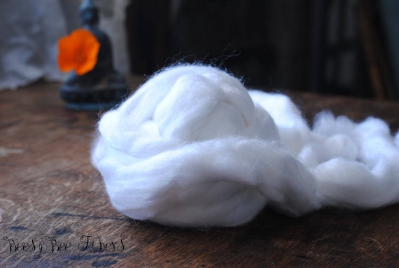 PEARL FIBER Undyed Luxury Combed Top Cellulose Infused Pearl Roving