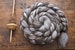 Corriedale Natural Wool Roving Combed Top Spinning or Felting Fiber Humbug Blended Top - 4 oz 