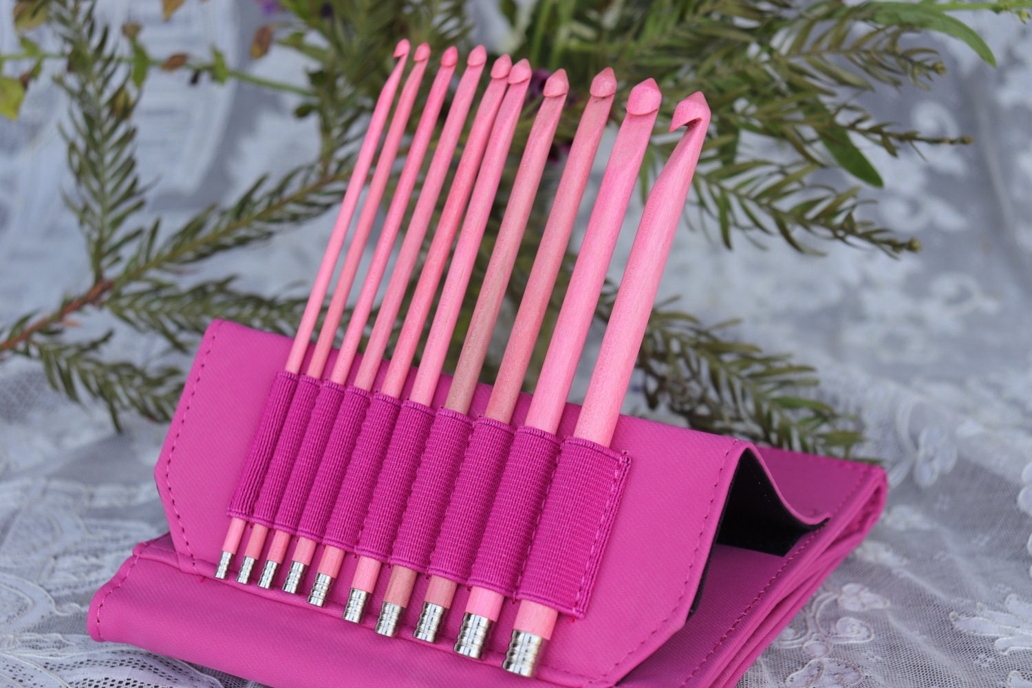 6 inch blush lykke crochet hook set