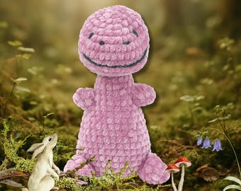 Kit de ganchillo de dinosaurio REX – Kit de amigurumi de dinosaurio de LYKKE Amitami, kit de ganchillo DIY para principiantes, set completo, regalo para creadores.