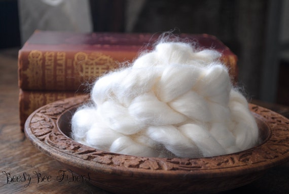 Bamboo Viscose Roving Undyed Combed Top for Felting or Spinning Cellulose Vegan Fiber